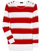 Joseph Sailor Striped Cashmere Sweater - Lyst