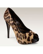 Dolce & Gabbana Leopard Print Calf Hair Pump - Lyst