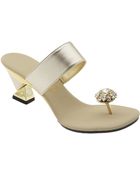 Onex Ultimate Kitten Heel Sandal - Lyst