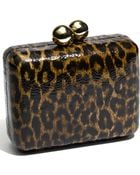 Steven By Steve Madden Faux Leather Box Clutch - Lyst
