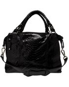 Pauric Sweeney Shiny Black Python Overnight Bag - Lyst