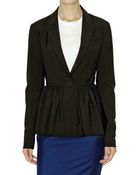 Jil Sander Natural Stretch Wool Poplin Jacket - Lyst