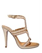 Rene Caovilla 115mm Mother Of Pearl Swarovski Sandals - Lyst