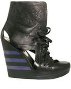 Y-3 120mm Cut Out Three Stripe Wedges - Lyst