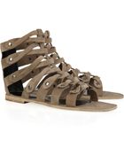 Sigerson Morrison Suede Gladiator Sandals - Lyst