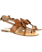 Proenza Schouler Tasseled Leather Sandals - Lyst