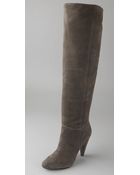 Ash Intense Suede Over The Knee Boots - Lyst