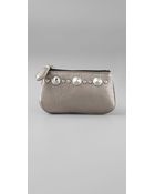 Diane von Furstenberg Arabella Metallic Pouch - Lyst