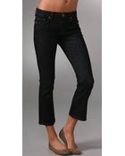 J Brand Cropped Flare Jeans - Lyst