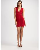 Hervé Léger Engineered Ottoman Knit Dress - Lyst