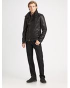 Mackage Leather Motorcycle Jacket - Lyst
