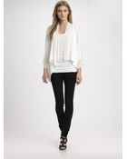 Donna Karan New York Essential Jersey Draped Cardigan - Lyst