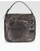 MICHAEL Michael Kors Large Studded Leather Shoulder Bag - Lyst
