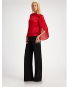 Ralph Lauren Black Label Gayle Tulip Sleeve Boatneck Top - Lyst