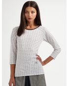 Z Spoke by Zac Posen Cursive Heart-print Top - Lyst