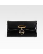 Christian Louboutin Riviera Patent Leather Clutch - Lyst