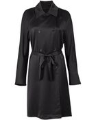 The Row Theton Silk Trench Coat - Lyst