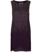 Tibi Stud Beading Sleeveless Dress - Lyst