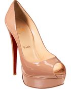 Christian Louboutin Lady Peep Platform Pumps - Lyst