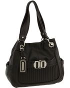 B. Makowsky Buckle Front Leather Shopper - Lyst