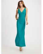 Hervé Léger Classic V-neck Essential Gown - Lyst