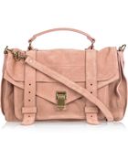 Proenza Schouler Ps1 Medium Suede Satchel - Lyst