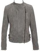 Lot78 Suede Biker Jacket - Lyst