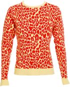 Christopher Kane Leopard Print Sweater - Lyst