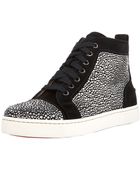 Christian Louboutin Louis Jeweled Sneaker - Lyst