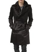 Burberry Prorsum Double Breasted Trench Coat - Lyst