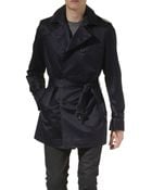 Burberry Prorsum Double Breasted Trench Coat - Lyst