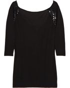 Halston Heritage Sequin-embellished Silk-blend Sweater - Lyst