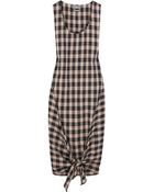 McQ by Alexander McQueen Checked Wool-blend Dress - Lyst