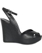 Roberto Del Carlo 110mm Cut Out Ankle Wedges - Lyst