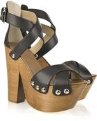Giuseppe Zanotti Twiggy Leather Platform Sandals - Lyst