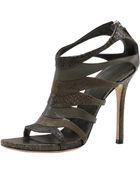 Gucci Soraya Ribcage Sandal - Lyst