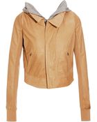 A.L.C. Leather Jacket with Detachable Hood - Lyst