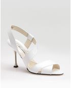 Brian Atwood Divine Patent Leather Sandals - Lyst