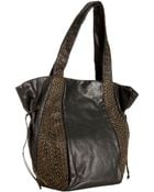 Kooba Black Leather Montana Grommet Detail Shoulder Bag - Lyst