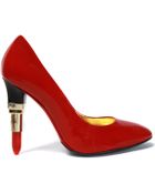 Alberto Guardiani Patent Leather Lipstick Court Shoes - Lyst