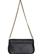 Gucci Black Leather Flap Shoulder Bag - Lyst