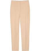 Chloé Cropped Straight-leg Crepe Pants - Lyst