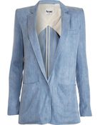 Acne Studios Faux Denim Blazer - Sweet Denim - Lyst