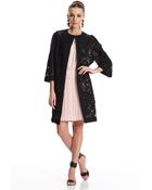 Oscar de la Renta Embroidered Coat - Lyst
