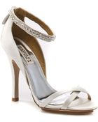 Badgley Mischka Decadence - White Satin - Lyst