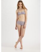3.1 Phillip Lim Swiss Dot Print Bralette - Lyst