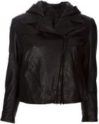 Acne Studios Scuba Star Leather Jacket - Lyst
