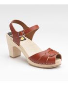 Swedish Hasbeens Peep-toe Sandals - Lyst
