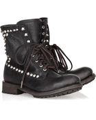 Ash Stud-embellished Leather Boots - Lyst