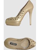 Le Silla Pumps with Open Toe - Lyst